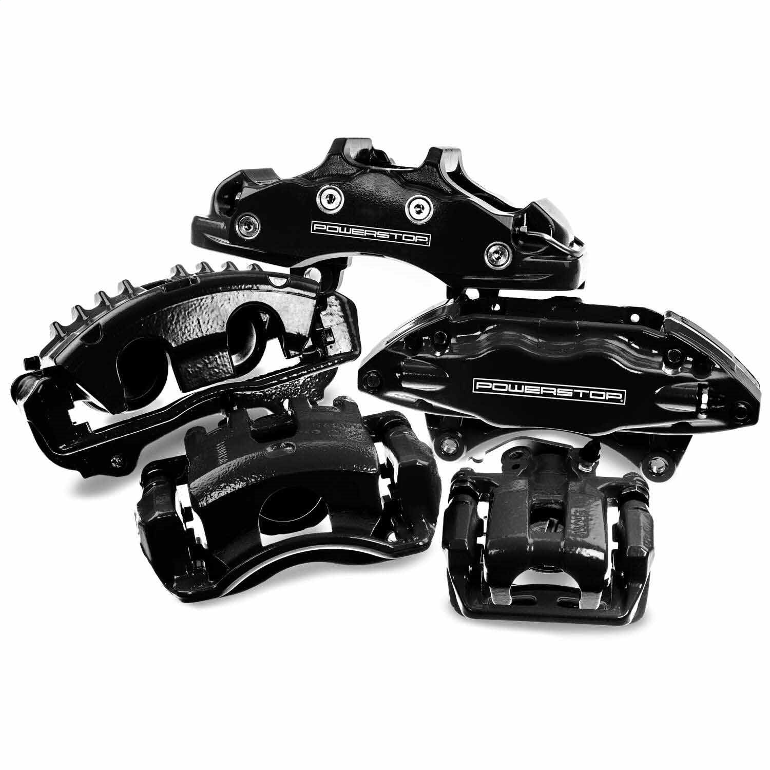 PowerStop Caliper Pair | 2000–2005 Ford Excursion Rear (S4752BLK)