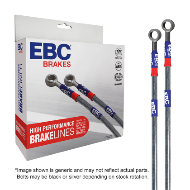 EBC Brakes BLA7665-4L Stainless Braided Brake Lines for Cayenne Q7 Touareg