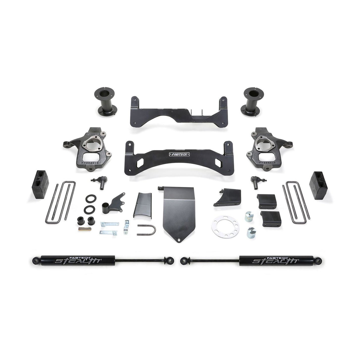 Fabtech 6" Basic System G2 w/ Stealth Front OE Forged Steel Upper Control Arms | GM C/K1500 Pickup (14-18) (K1083M)