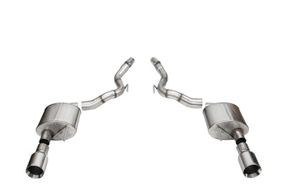 CORSA Sport, Touring / 3.0 in Axle-Back 4.5 in Tips | Mustang GT (21273BLK)