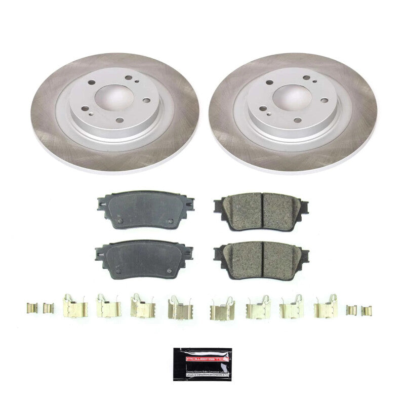 PowerStop 18-20 Mitsubishi Outlander PHEV Rear Semi-Coated Rotor Kit (SC8381)