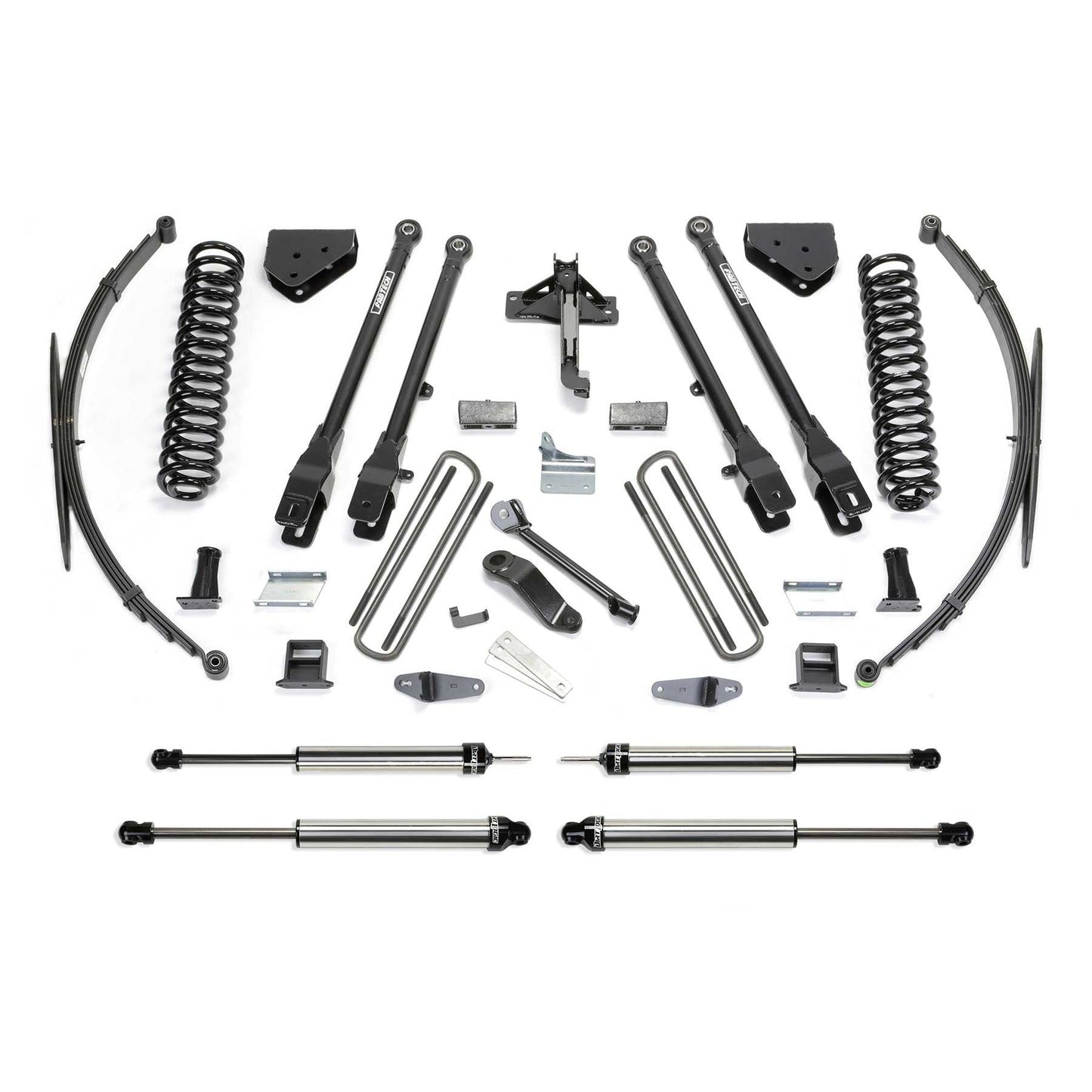 Fabtech 10in 4-Link Suspension System w/ Coils & DLSS Shocks | Ford F350 4WD (11-16) (K2150DL)