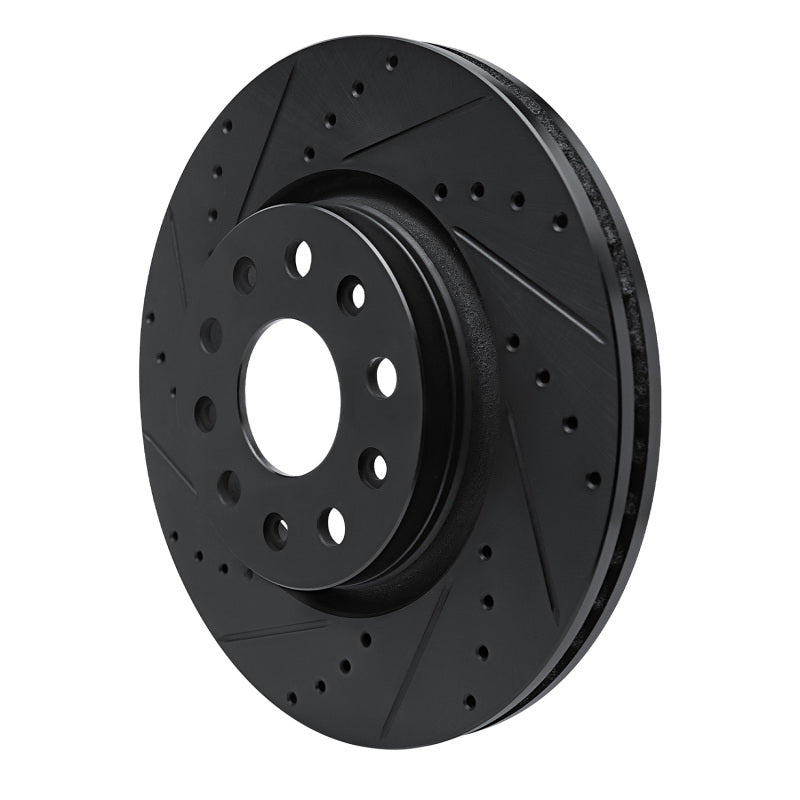DFC D&S Black Brake Rotor (FRONT LEFT): Jeep Wrangler (18-25)