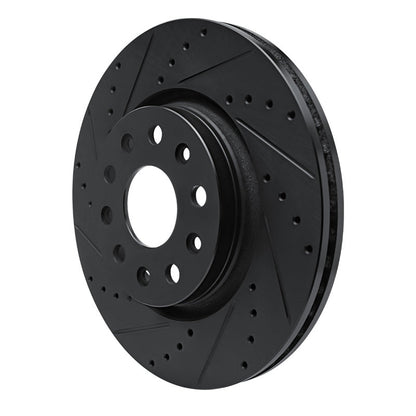 DFC D&S Black Brake Rotor (FRONT LEFT): Jeep Wrangler (18-25)