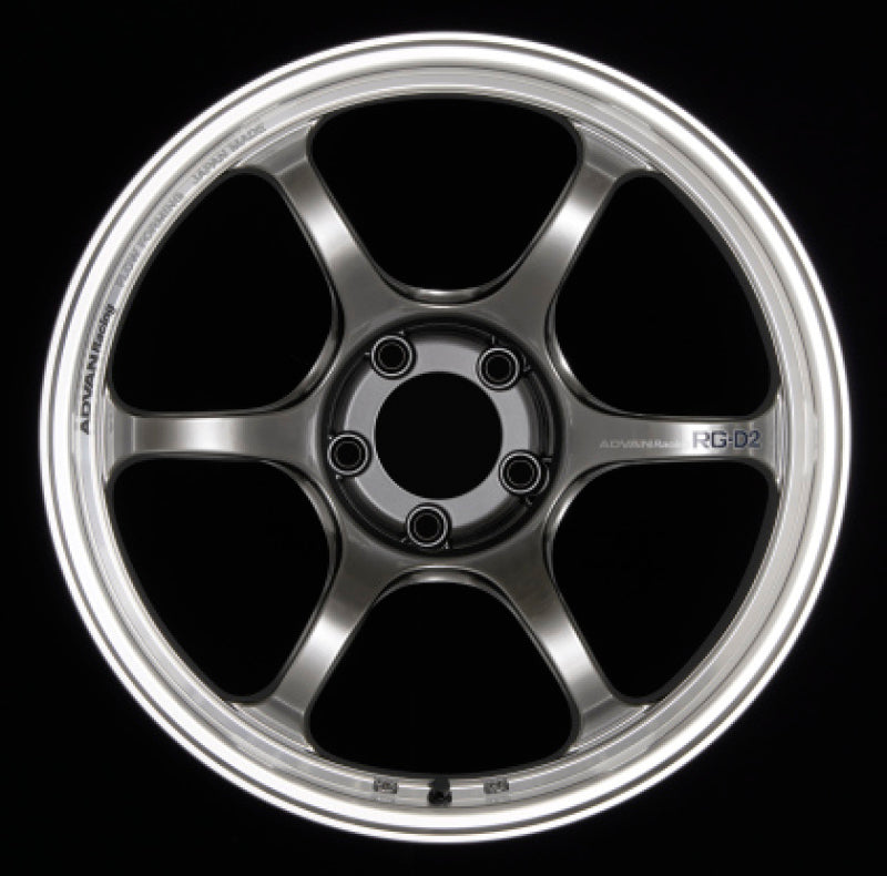 (set of 4) Advan RG-D2 Machining/Racing Hyper Black | 18x9" +0mm | 6x139.7mm Wheels