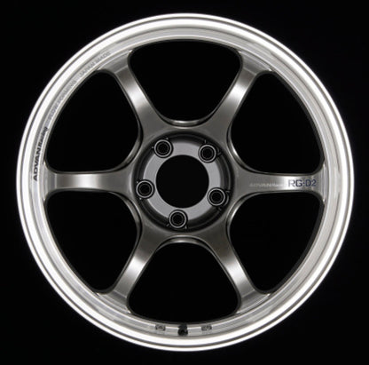 (set of 4) Advan RG-D2 Machining/Racing Hyper Black | 18x9" +0mm | 6x139.7mm Wheels