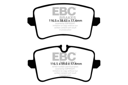 EBC DP32082C 11 fits Audi A6 2.0 Turbo Redstuff Rear Brake Pads