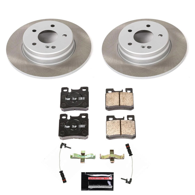 PowerStop Rear Semi-Coated Rotor Kit | 1996–1997 Mercedes-Benz C36 AMG (SC6340)