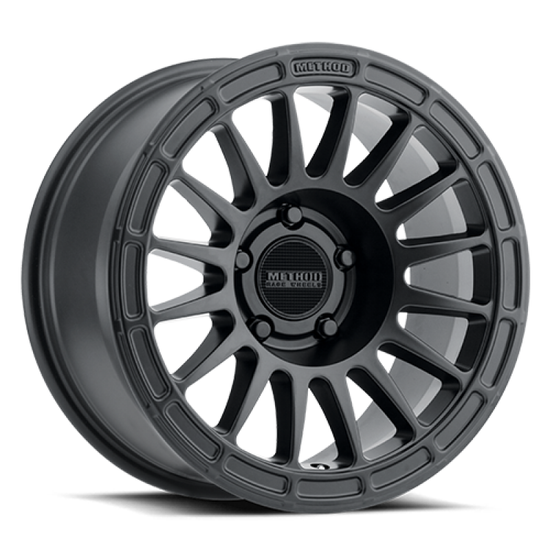 (set of 4) Method MR314 Matte Black | 17x7.5" +30mm | 5x4.5in Wheel