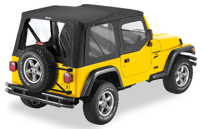 Bestop 51121-15 A-Top Replacement Jeep TJ Black Denim Door Skins Included