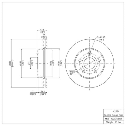DFC Brake Rotor (FRONT): Jeep Grand Cherokee (99-04)