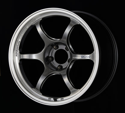 Advan RG-D2 Machining/Racing Hyper Black | 17x8" +54mm | 5x114.3mm Wheels