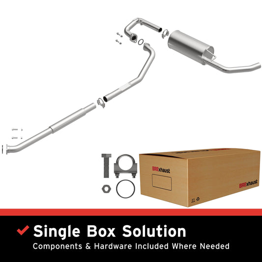 BRExhaust 1998-2000 Toyota RAV4 2.0L Direct-Fit Replacement Exhaust System