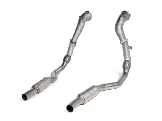 Akrapovic Downpipe & Link Pipe Set (SS) - Audi / C8 / RS6 / RS7