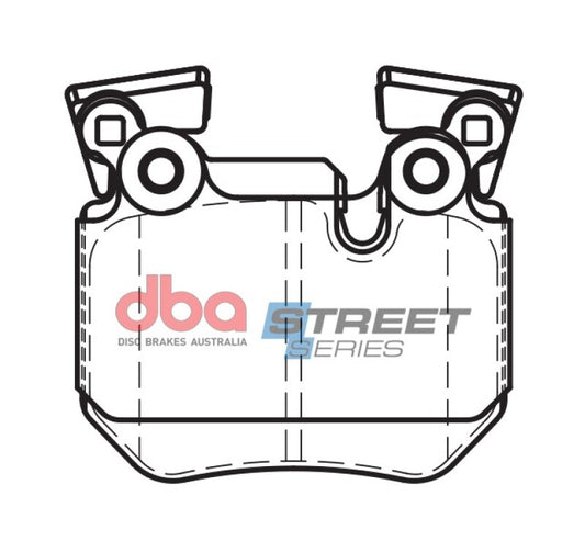 DBA Rear Street Series Brake Pads | BMW 135i (08-14) (DB2196SS)