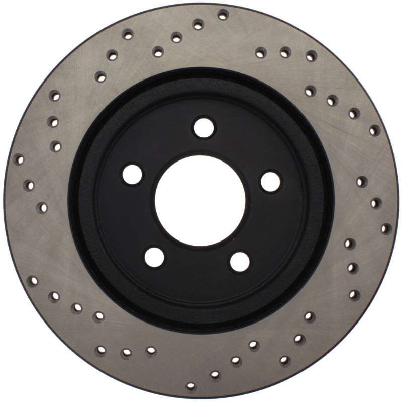 StopTech 128.61087L Sport Cross-Drilled Disc Brake Rotor for 05-14 Mustang