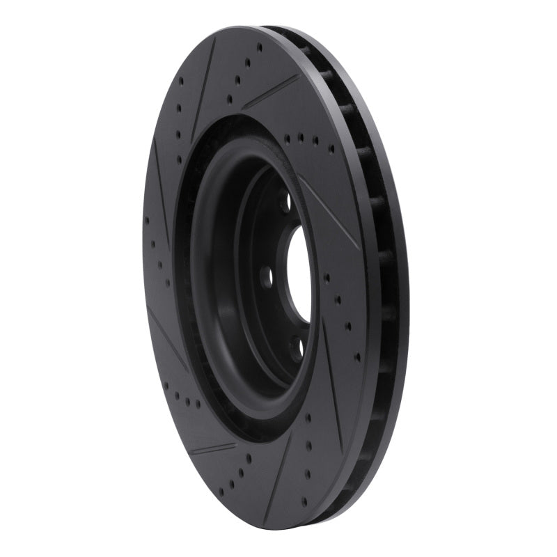 DFC D&S Black Brake Rotor (FRONT RIGHT): Chrysler 300 (05-23)