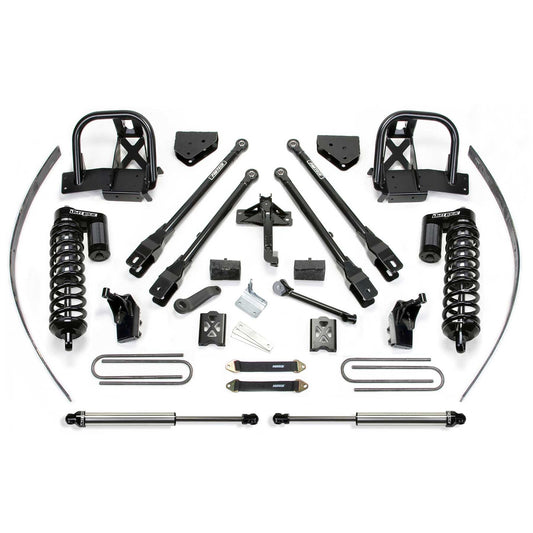Fabtech 8in. 4-Link System w/ DLSS 4.0 Front & Rear Coilover & Rear DLSS | Ford F250 4WD (11-16) w/o Factory Overload (K2141DL)