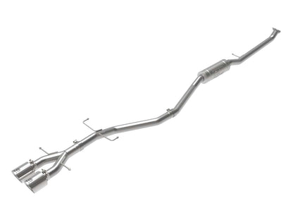 aFe Takeda 2.5in 304SS Cat-Back Exhaust System 17-20 Honda Civic SI Coupe L4-1.5L (t) - Polished Tip