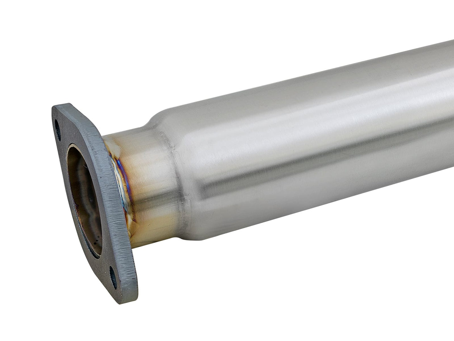 aFe Takeda 3in. to 2.5in. 304 SS C/B Exhaust 08-15 Mitsubishi EVO I4-2.0L (t) - Blue Flamed Tips