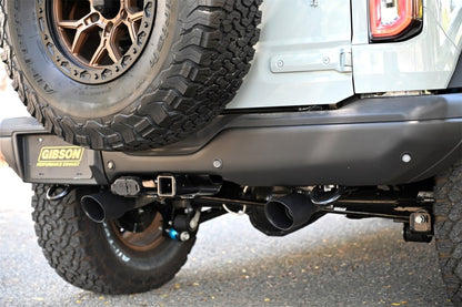 Gibson 2.5in Black Elite Cat-Back Dual Split Exhaust | Ford Bronco 4-DR (21+) (69551B)