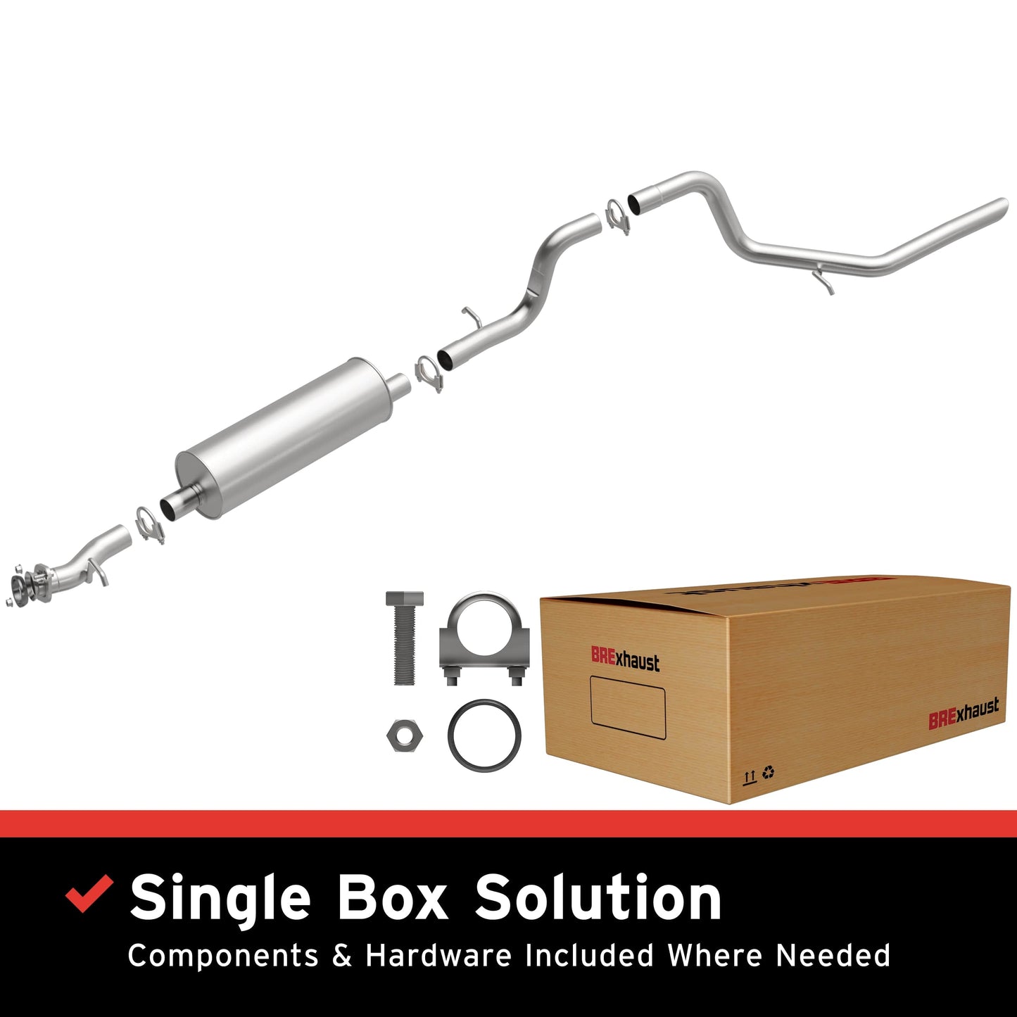 BRExhaust Direct-Fit Replacement Exhaust System 106-0033