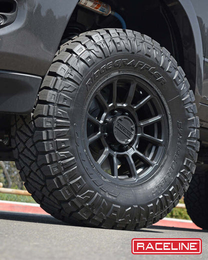 Raceline 950 Gauge Satin Black | 18x9" +18mm | 6x139.7mm Wheel