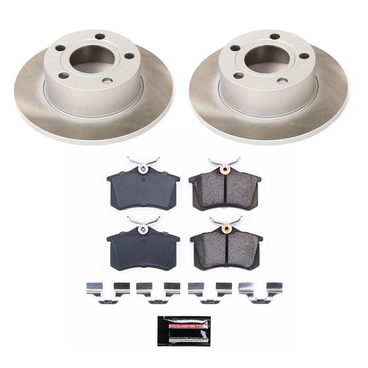 PowerStop 98-05 Volkswagen Passat Rear Semi-Coated Rotor Kit (SC515)
