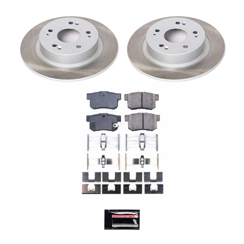 PowerStop 05-07 Honda Accord Rear Semi-Coated Rotor Kit (SC3128)
