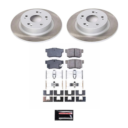 PowerStop 05-07 Honda Accord Rear Semi-Coated Rotor Kit (SC3128)