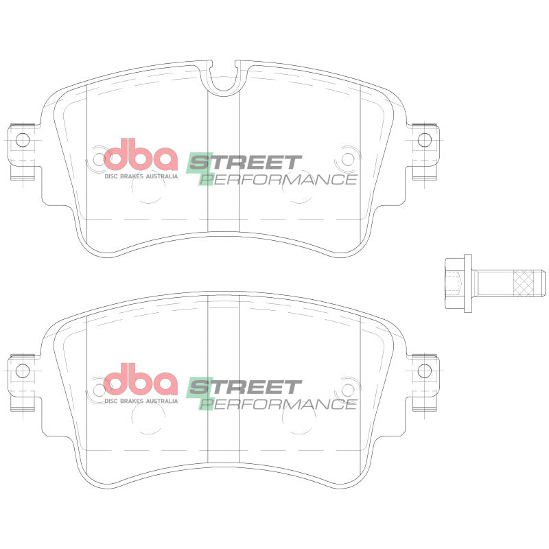 DBA Rear Street Performance Brake Pads | Audi A4 (17-20) (DB15032SP)