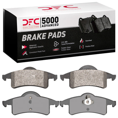 DFC 5000 Series Rear Semi-Metallic Brake Pads (REAR): Jeep Grand Cherokee (99-04)