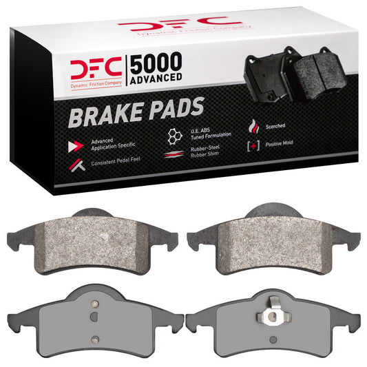 DFC 5000 Series Rear Semi-Metallic Brake Pads (REAR): Jeep Grand Cherokee (99-04)