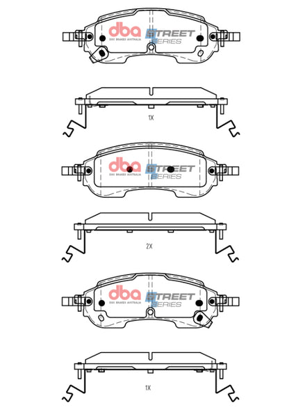 DBA Rear Street Series Brake Pads | Ford Ranger (19-22) (DB2388SS)