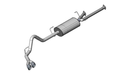 Corsa 2009-2010 Toyota Tundra Double Cab/Crew Max 5.7L V8 Polished Sport Cat-Back Exhaust | Toyota Tundra (09-10) (14572)