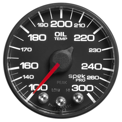 Autometer Spek-Pro 2 & 1/16" Oil Temp Gauge 100-300F