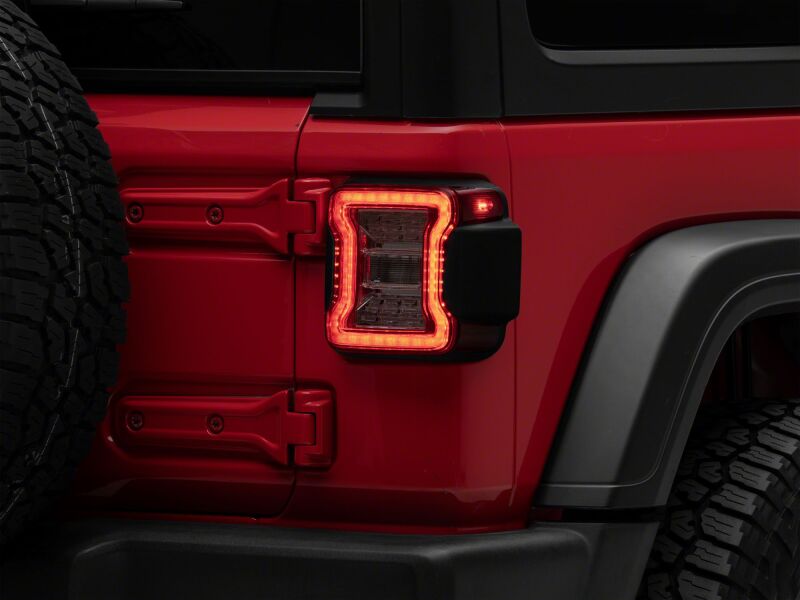 Raxiom 18-26 Jeep Wrangler JL LED Tail Lights Clear Housing Clear Lens (J181426)