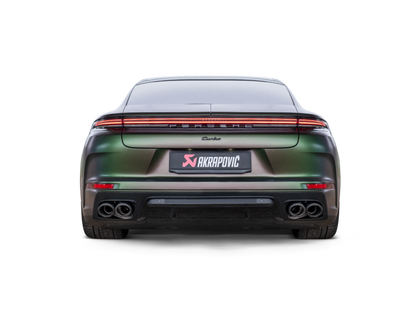 Akrapovic 2024+ Porsche Panamera Slip-On Line (Titanium) w/ Carbon Tips: Requires V6 or V8 fit kit