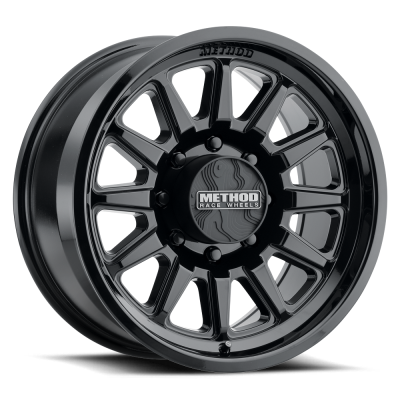 (set of 4) Method MR323 Gloss Black | 20x9" +12mm | 8x6.5in Wheel