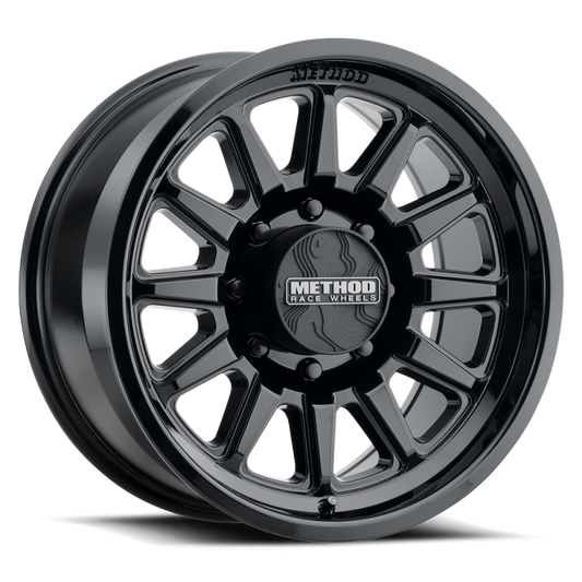 (set of 4) Method MR323 Gloss Black | 20x9" +12mm | 8x6.5in Wheel