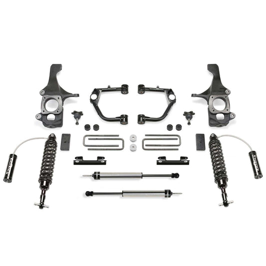 Fabtech 2" Upper Control Arm Kit w/ BJS & DLSS 2.5 Coilover Reservoir & Rear DLSS | Toyota Tundra 4WD TRD Pro (16-19) (K7074DL)