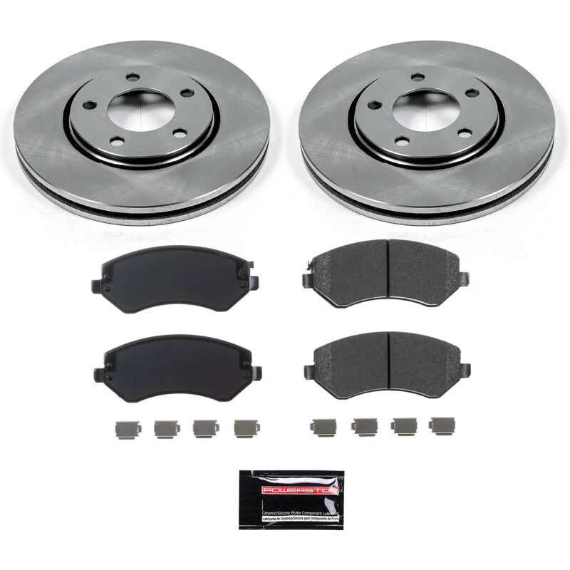 PowerStop 01-06 Dodge Grand Caravan Front Semi-Coated Rotor Kit (SC5244)