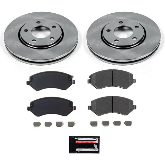PowerStop 01-06 Dodge Grand Caravan Front Semi-Coated Rotor Kit (SC5244)