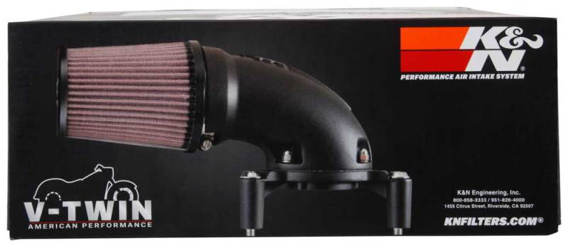 K&N 57-1137S Performance Air Intake System for Harley-Davidson (Silver)