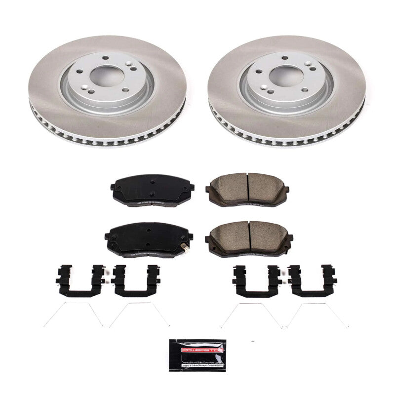PowerStop 16-20 Kia Optima Front Semi-Coated Rotor Kit (SC7509)