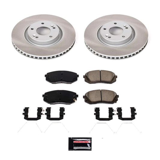 PowerStop 16-20 Kia Optima Front Semi-Coated Rotor Kit (SC7509)