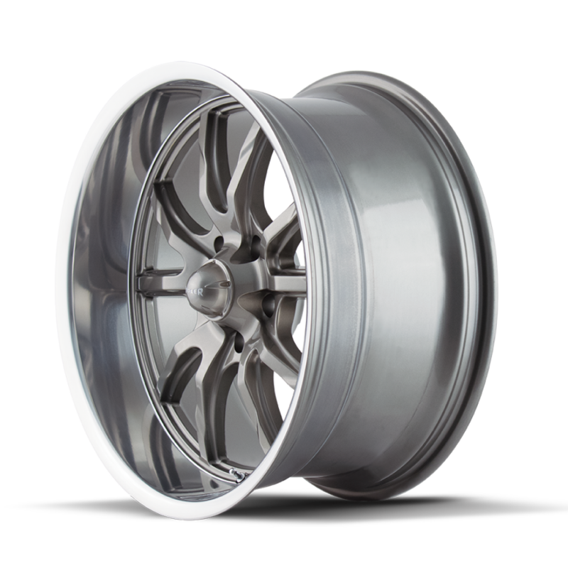 Ridler Wheels 650 Gloss Grey Polished | 18x8" +0mm | 5x127mm Wheel