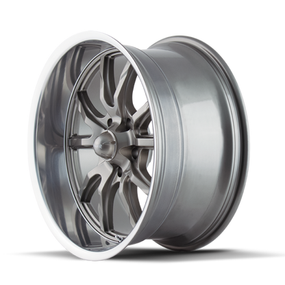 Ridler Wheels 650 Gloss Grey Polished | 18x9.5" +0mm | 5x127mm Wheel
