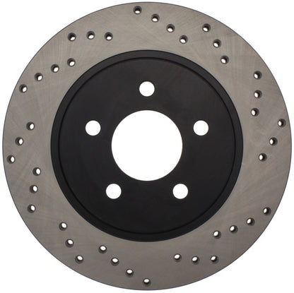 StopTech 128.61087L Sport Cross-Drilled Disc Brake Rotor for 05-14 Mustang