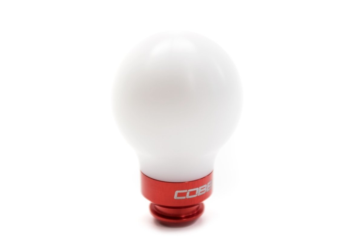COBB White Delrin 5-Speed Shift Knob | Subaru Models (211350-W-RD)